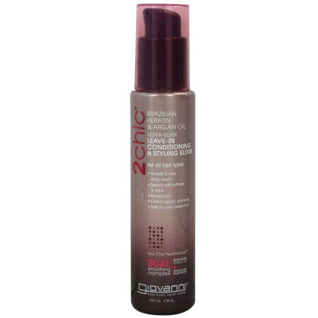 Giovanni Hair Care Products, 2chic® Condicionador Leave-In Elixir de Modelagem Ultra Elegante - 118mL (4 fl oz)