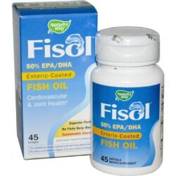 Nature's Way FISOL™ Óleo de Peixe com Revestimento Entérico - 45 Cápsulas
