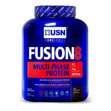 USN Fusion 8 Multi-Phase Proteína, Chocolate de Leite - 4 lbs