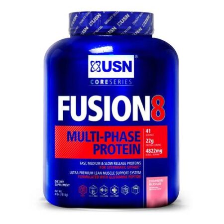 USN Fusion 8 Multi-Phase Proteína, morango - 4 lbs