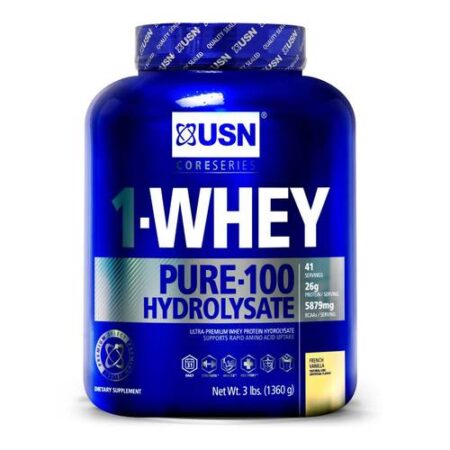 USN 1-Whey Pure-100 Hydrolysate, Baunilha francesa - 3 lbs