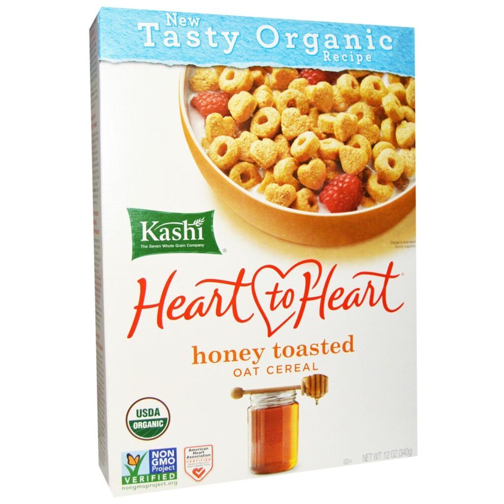 Cereal Kashi Coração a Coração Mel Torrado Aveia: Caixa Econômica com 10-12 Pacotes (284-340g cada)
