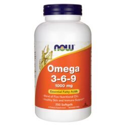 Now Foods Omega 3-6-9 1000 mg - 250 Cápsulas em Gel: Saúde Cardiovascular e Nutrição Essencial