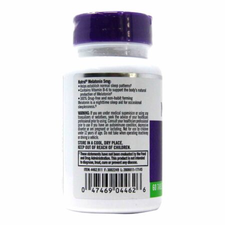 Natrol Melatonina 5 mg - 60 Tabletes - Image 3