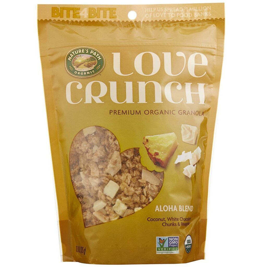 Natures Path Amor Crunch Aloha Mistura Cereal Integral 6 Pacotes de 326g (11,5 oz)