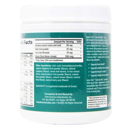 Pure Essence Labs, Ionic-Fizz™ Cálcio Plus™ - 420 g - Image 3