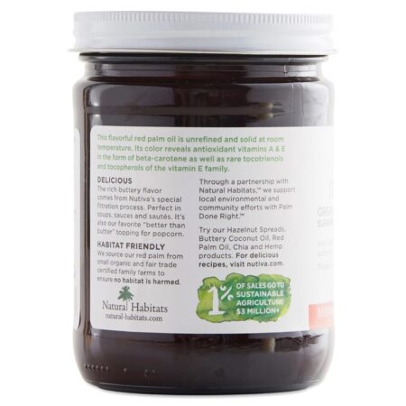 Nutiva, Óleo de palma vermelha - 444mL - Image 3