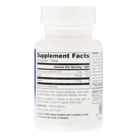 Source Naturals Melatonina 3 mg - 60 Tabletes - Image 2