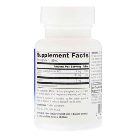 Source Naturals Melatonina 3mg: Sono Tranquilo e Descanso Reparador - 60 Tabletes - Imagem 2