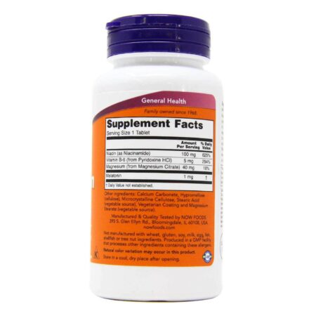 Now Foods, Melatonina 1 mg - 100 Tabletes - Image 2