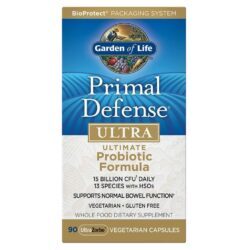 Garden of Life Primal Defense Ultra Probiótico 90 Cápsulas Vegetarianas para Saúde Intestinal
