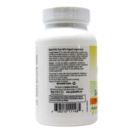 Garden of Life, Living Vitamin C™ - 60 Cápsulas - Image 3