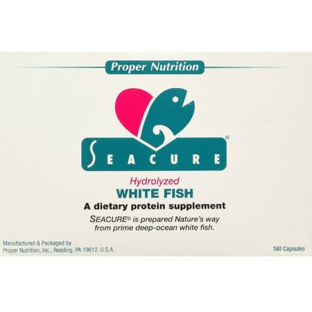 Proper Nutrition, SeaCure® Peixe Branco Hidrolizado - 180 Cápsulas