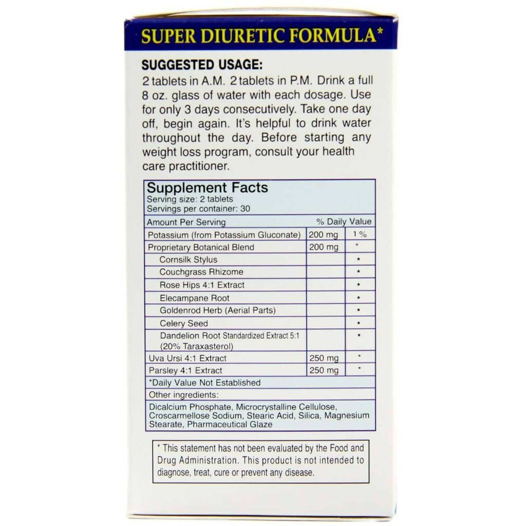 Absolute Nutrition Diuréticos 60 Tabletes: Potencialize a Retenção Hídrica com Fórmula Avançada - Imagem 3