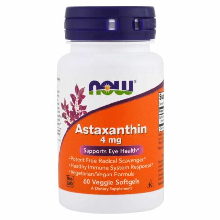 Astaxantina 4 mg Now Foods - 60 Cápsulas em Gel