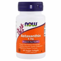 Astaxantina 4 mg Now Foods - 60 Cápsulas em Gel: Poder Antioxidante Puro para o Brasil