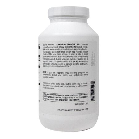 Source Naturals, Óleo de Semente de Linhaça-Prímula 1300 mg - 180 Cápsulas - Image 3