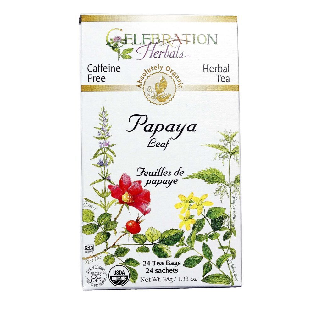 Chá de Folha de Mamão Celebration Herbals - 24 Saquinhos Orgânico