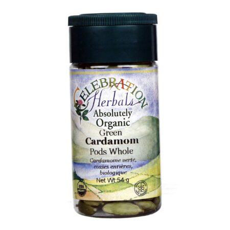 Celebration Herbals, Vagens Integral de Cardamomo Verde Orgânico - 54g