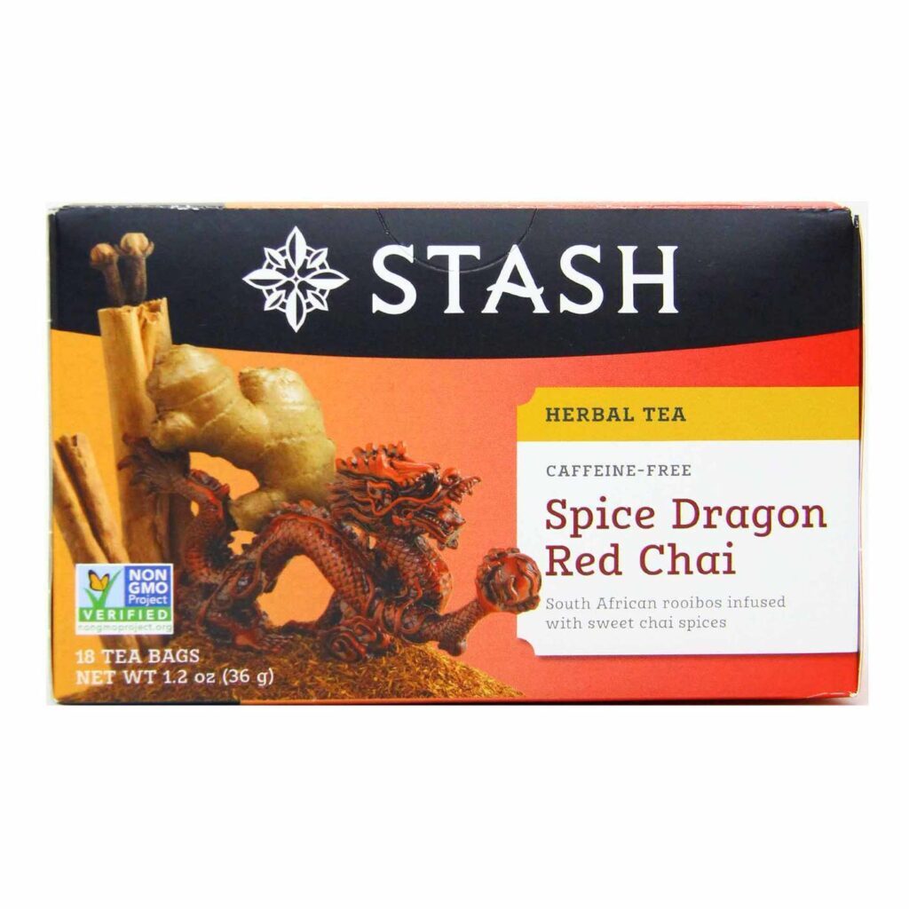 Stash Tea Chá Spice Dragon Red Chai - 18 Saquinhos - Sabor Exótico e Energizante no Brasil - Imagem 3