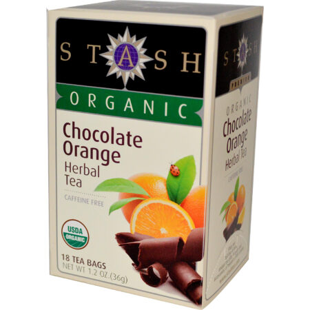 Stash Tea, Chá Orgânico de Chocolate com Laranja - 18 Saquinhos