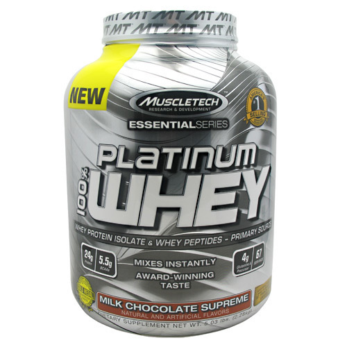 MuscleTech Platinum 100% Whey Chocolate de Leite Supremo - 2.27 kg (5 lbs)
