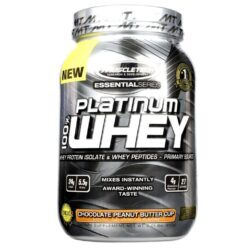 MuscleTech Platinum 100% Whey Proteína Isolada - Manteiga de Amendoim e Chocolate - 910g (2 lbs)