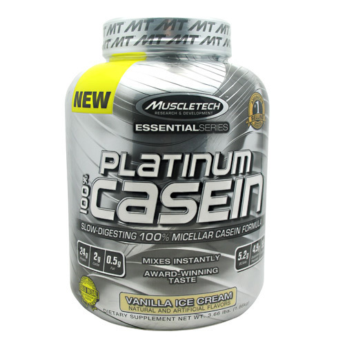 MuscleTech Platinum 100% Casein Baunilha - Proteína de Liberação Lenta 1.7kg
