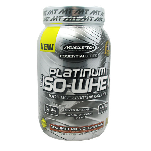 MuscleTech Platinum 100% Iso-Whey Chocolate De Leite Gourmet - 26 Porções