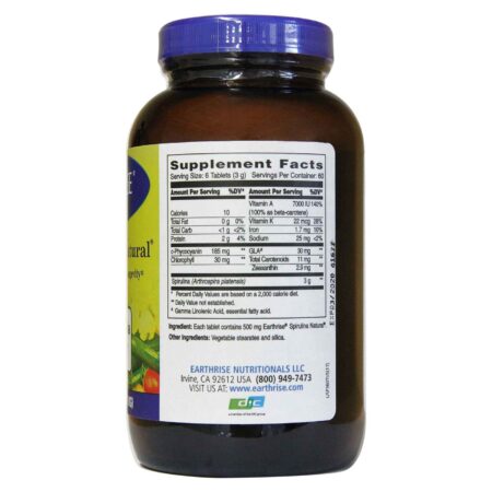 Earthrise, Spirulina Natural® - 360 Comprimidos - Image 2