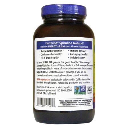 Earthrise, Spirulina Natural® - 360 Comprimidos - Image 3