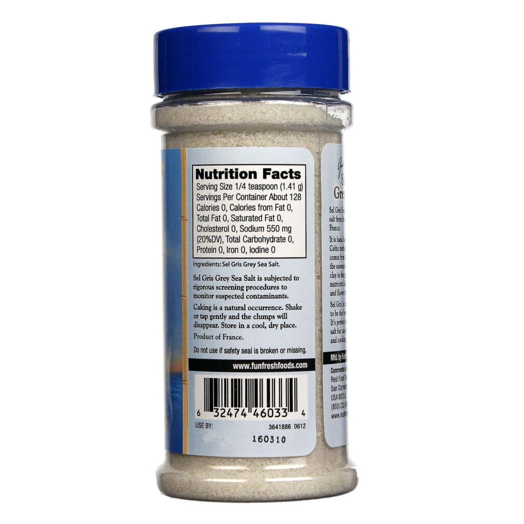 FunFresh Foods Sal Marinho Cinza Sel Gris - 182g (6.43oz) - Imagem 2