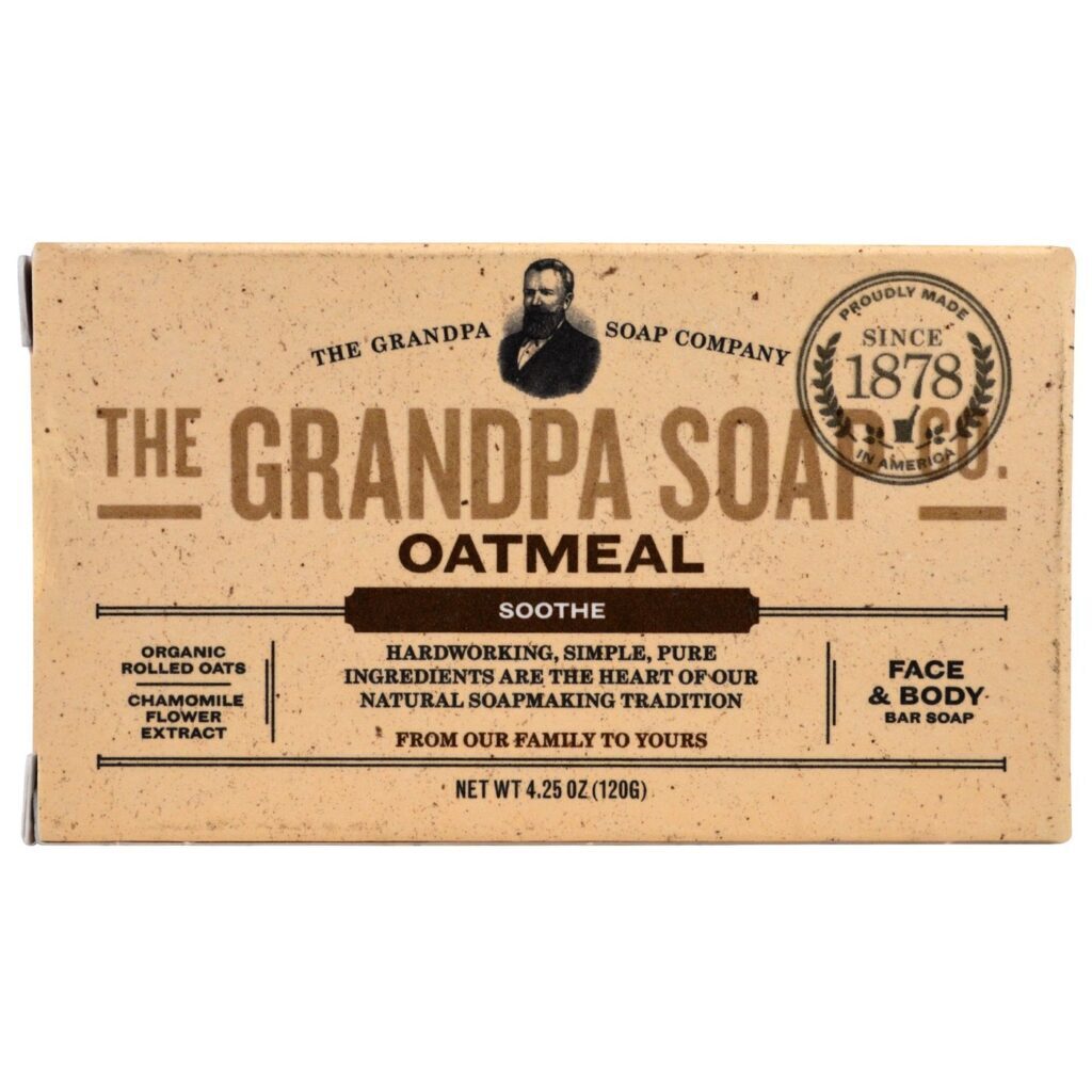 Sabonete em Barra Grandpa's Aveia 92g: Limpeza e Hidratação Suave para Mãos e Corpo