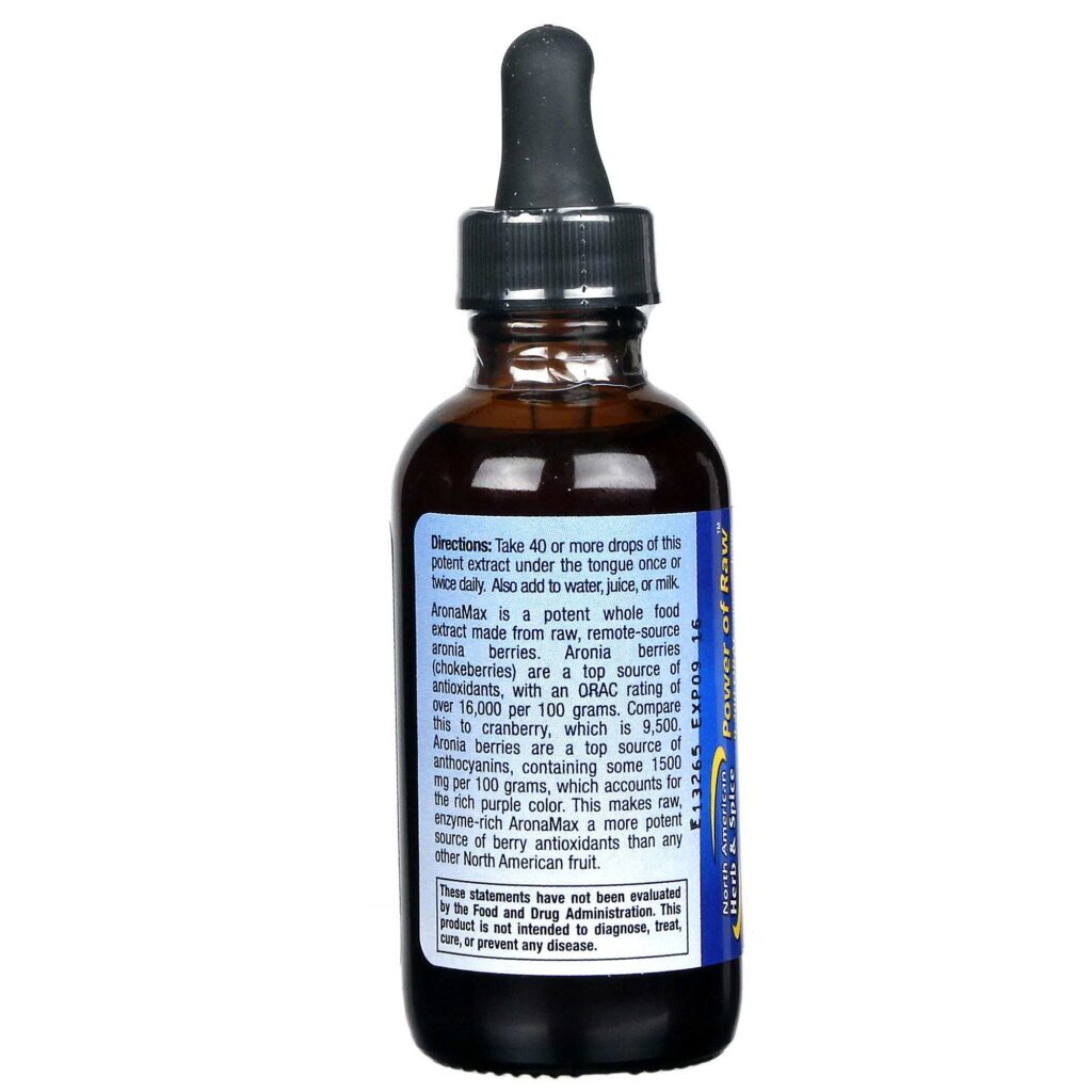 Aronamax Power Berry 2 fl oz (59 ml) - Erva e Especiaria Selvagem Orgânica - Imagem 3