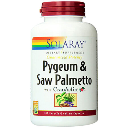 Solaray Pygeum & Saw Palmetto com CranActin® - 180 Cápsulas