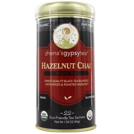 Zhena's Gypsy Tea Chá preto Chai Hzlnt Org 2.330 Oz