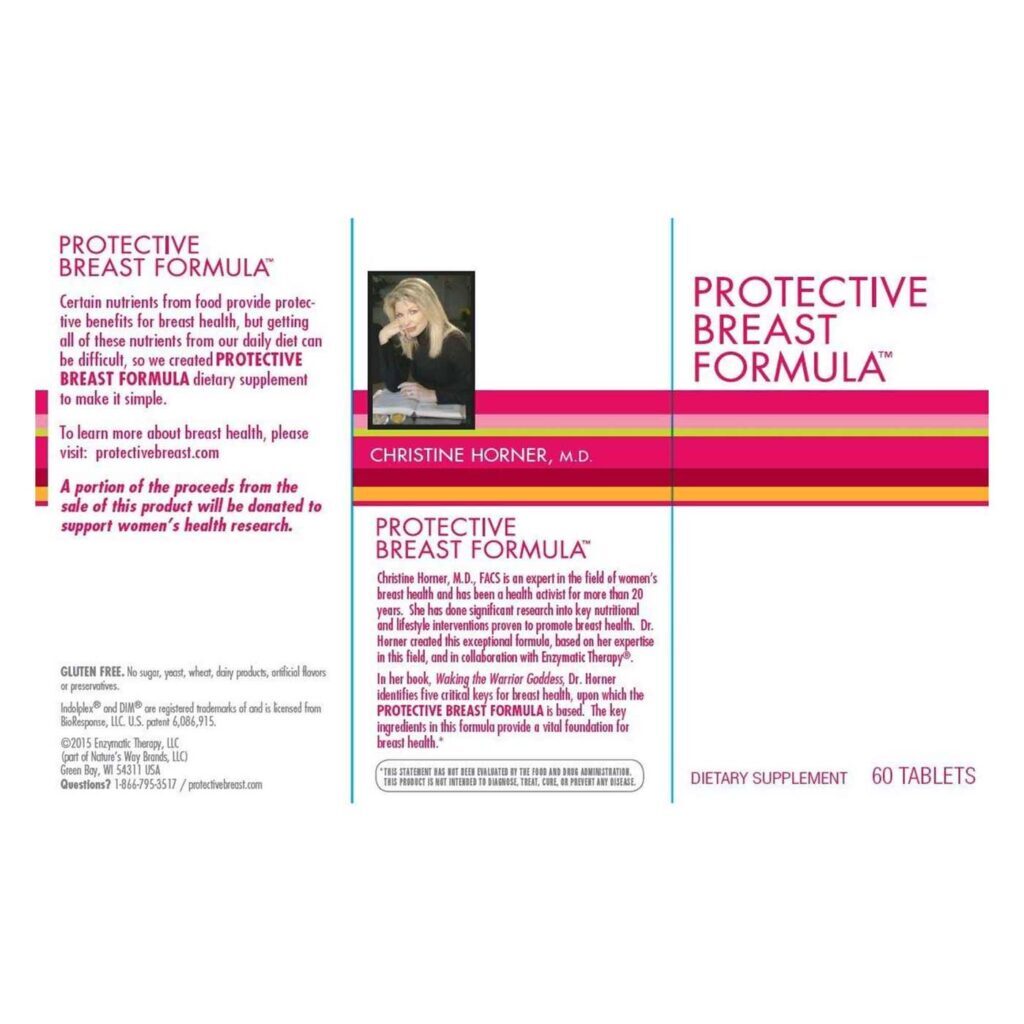 Fórmula Protetora para as Mamas Enzymatic Therapy 60 Tabletes: Saúde e Bem-Estar - Imagem 2