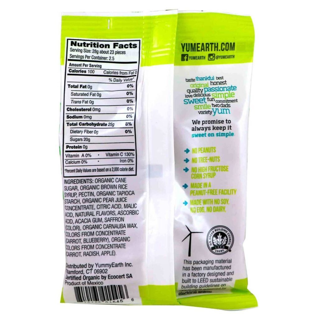 YumEarth Jujubas Naturais de Frutos Amargos - Deliciosas e Saudáveis 71g - Imagem 3