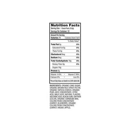 YumEarth Naturals Jujubas Azedas Orgânicas 10 Pacotes 19.8g Cada - Sabor Intenso e Natural - Imagem 3