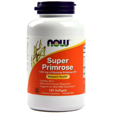 Now Foods, Super Óleo de Prímula 1300 mg - 120 Cápsulas em Gel