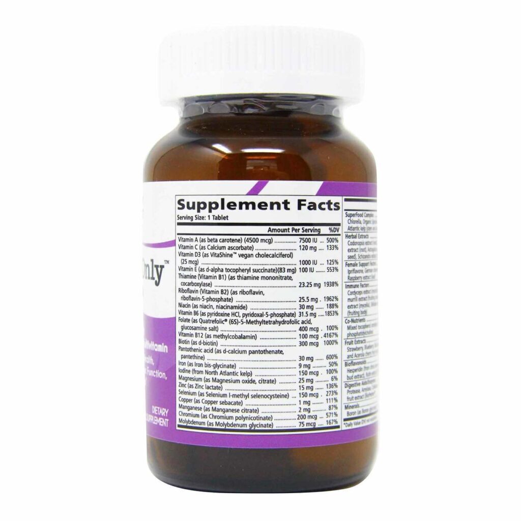 Pure Essence Labs Multivitamínico para Mulheres 30 Tabletes - Saúde e Energia Essenciais - Imagem 2