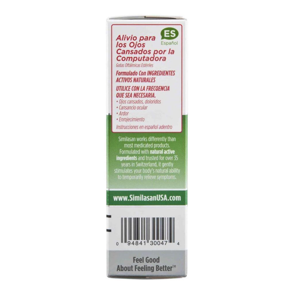 Similasan Colírio Alívio Olhos Cansados Computador 10ml - Visão Confortável - Imagem 5