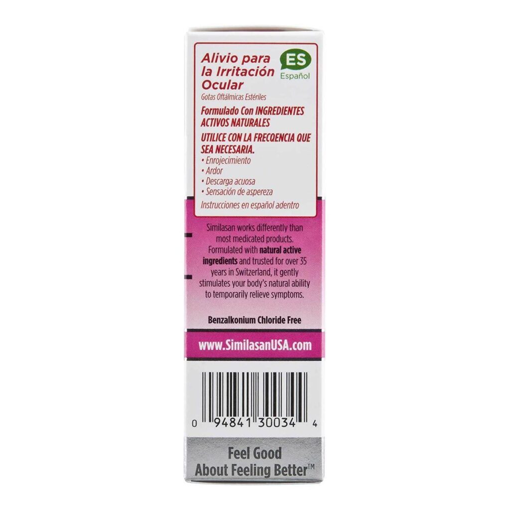 Similasan Irritado Eye Relief 10 ml: Alívio Rápido para Olhos Irritados no Brasil - Imagem 3