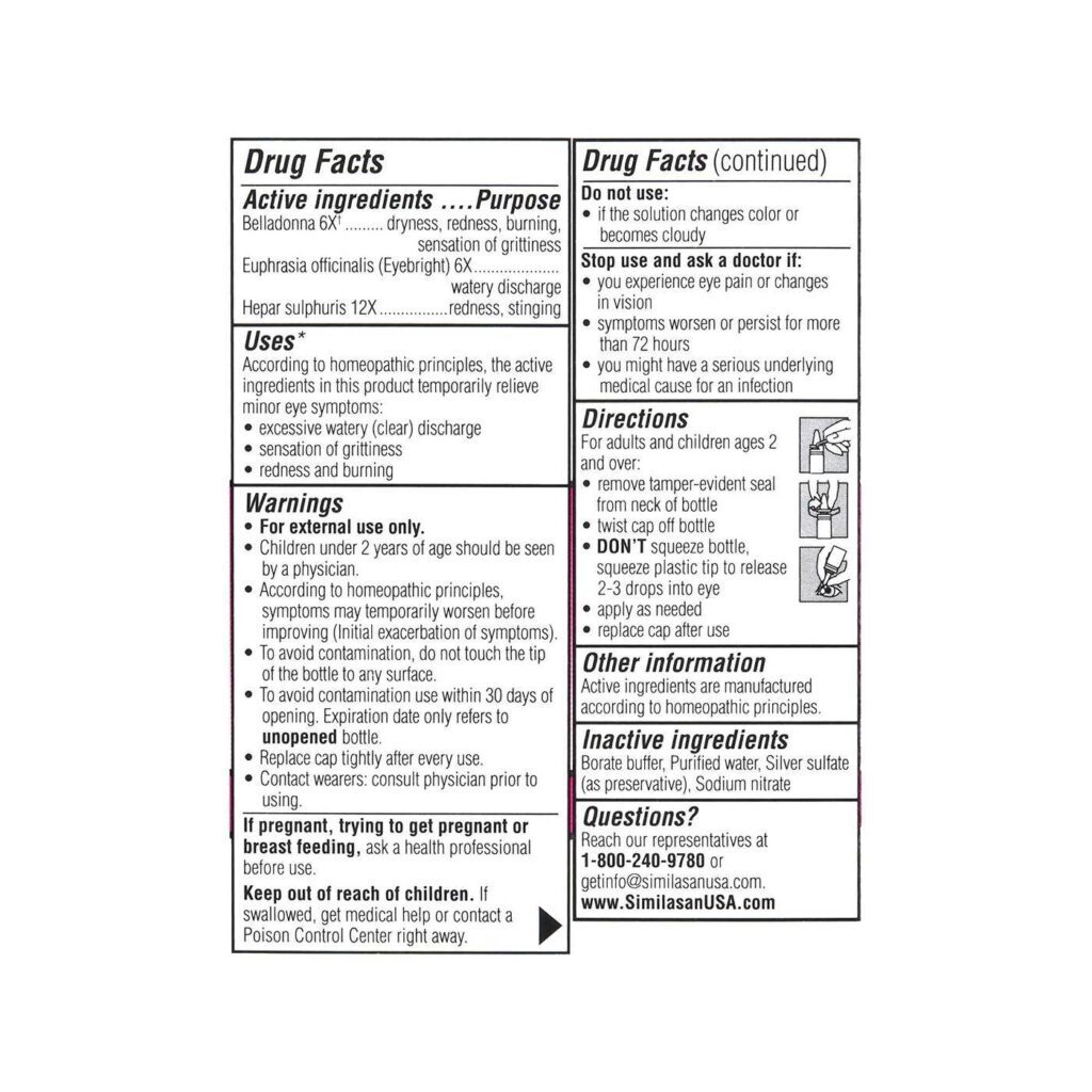 Similasan Irritado Eye Relief 10 ml: Alívio Rápido para Olhos Irritados no Brasil - Imagem 4
