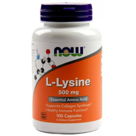 L-Lisina 500 mg Now Foods 100 Cápsulas