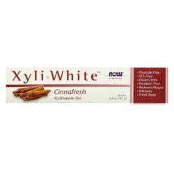 Now Foods XyliWhite Creme Dental em Gel Canela Refrescante 181 g - Higiene Bucal