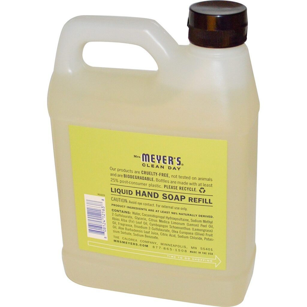 Mrs. Meyer's Sabonete Líquido para as Mãos - Limão - 975mL | Limpeza Refrescante - Imagem 2