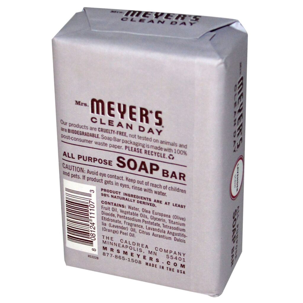 Sabonete em Barra Mrs Meyers Clean Day Lavanda 226g (8,000 Oz) - Imagem 2