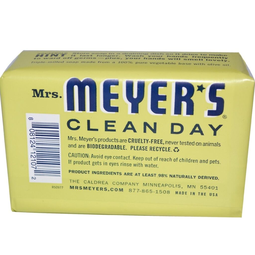 Sabonete Mrs. Meyer's Clean Day LMN Verbena 227g (240ml) | Limpeza Revigorante e Aroma Cítrico - Imagem 2