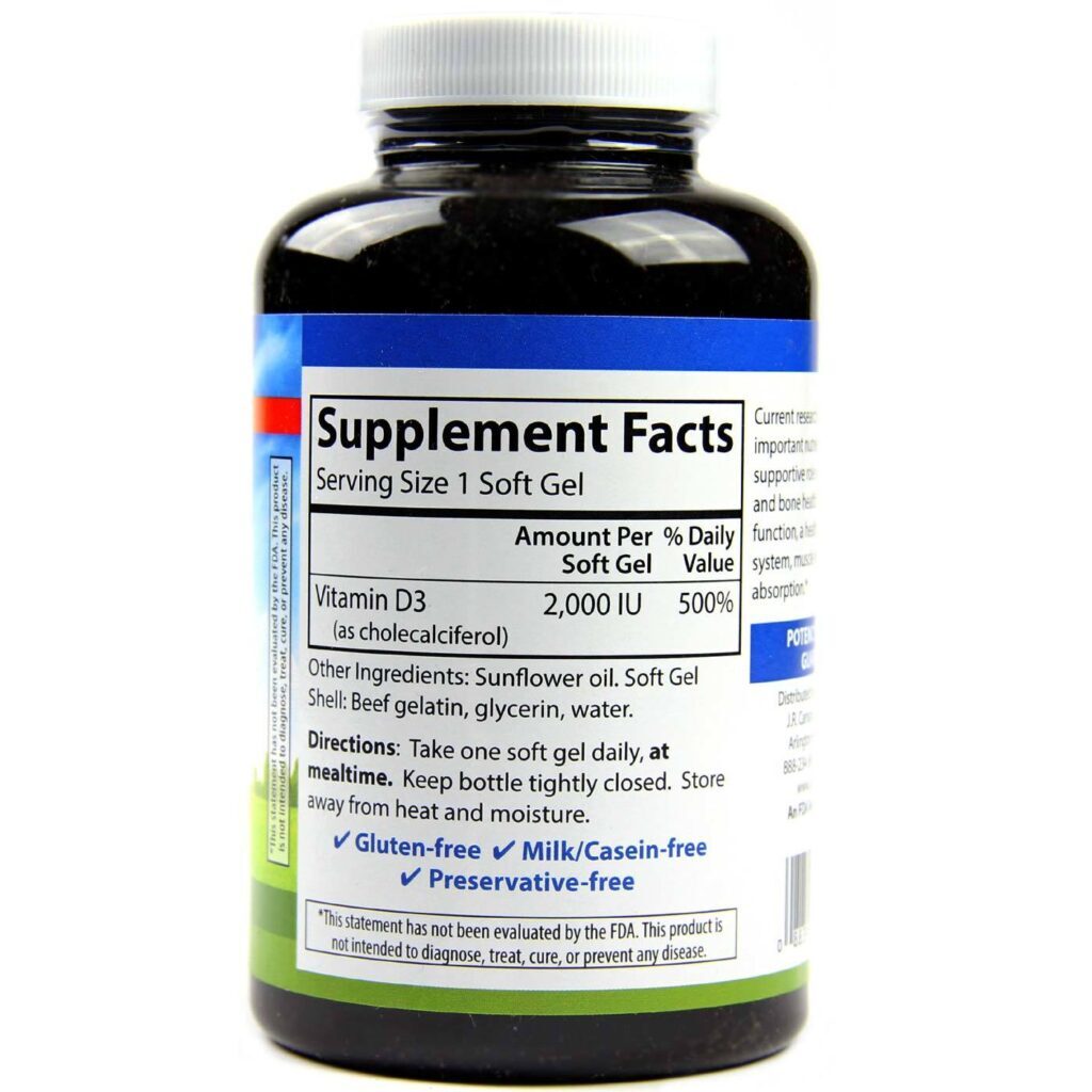Carlson Labs Vitamina D3 2000 UI - 360 Cápsulas em Gel - Saúde Óssea e Imunidade - Imagem 2
